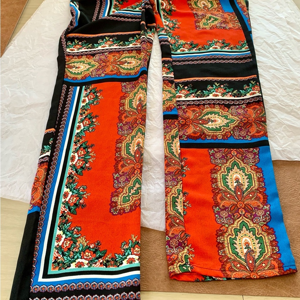 Mng collection Colorful Patterned Women's Trousers NWOT